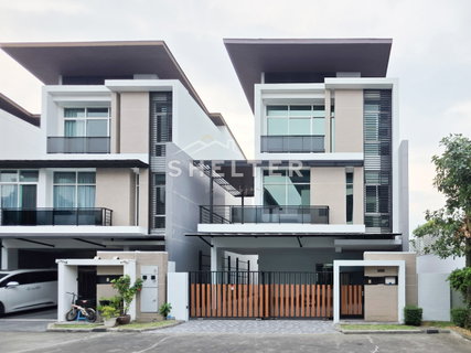 บ้านเดี่ยว 3 ชั้น สไตล์โมเดิร์น สายไฟโครงการลงดิน ใกล้เดอะไนน์และ ABAC 🏠