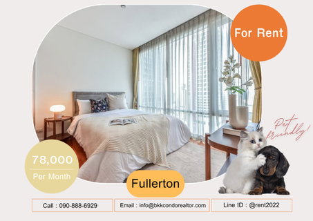 รูปภาพ 🍀🍀🍀 Pet-friendly🐶🐱 ให้เช่า📌ฟูลเลอตัน 📲 Line: @rent2022 🚆 BTS เอกมัย🔖PTC: A09029