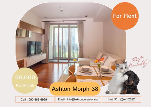 🍀🍀🍀 Pet-friendly🐶🐱 For Rent📌 Ashton Morph 38 📲 Line: @rent2022 🚆 BTS Thonglor 🔖PTC : A01465