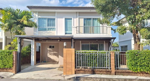House for rent in Passorn Pride Mahidol - Charoenmuang, Sankamphaeng, Chiang Mai. 🏷️Rent: 22,000 THB/month, 3 bedrooms, 2 bathrooms, fully furnished.