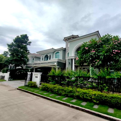 Houses for sale Suwannaphum International Airport : 2-Storey Detached House, 71 Sq.wah – Grand Monaco Project, Near Mega Bangna   3 Bedrooms 3 Bathrooms