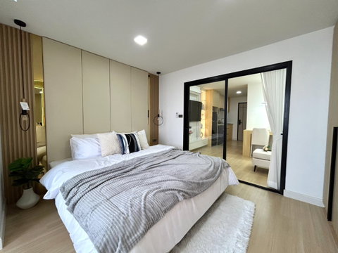 ขายคอนโดบนถนนห้วยแก้ว นครพิงค์คอนโด ห้องแต่งสวยพร้อมอยู่ โทร 082-389-9314 บู