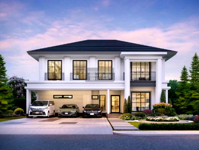 ขายบ้านเดี่ยว : ขายบ้าน  เศรษฐสิริ บางนา - สุวรรณภูมิ ราชาเทวะ บางพลี สมุทรปราการ CX-124993 ✅ ทักไลน์ @connexproperty ตอบทันที ทีมงานมืออาชีพ ✅