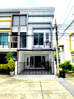 Townhouses for sale JAS green village - Kubon : For Sale Townhouse/Townhome  , RK PARK Ramintra-Safari , corner unit , newly renovated , Bang Chan , Khlong Sam Wa , Bangkok , CX-130898 ✅ Live chat with us ADD LINE @connexproperty ✅