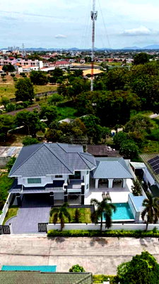 Houses for sale Thai Polymer Textile  : For Sale House , Green Field Villa 2 , Nong Prue , Bang Lamung , Chon Buri , CX-137065 ✅ Live chat with us ADD LINE @connexproperty ✅