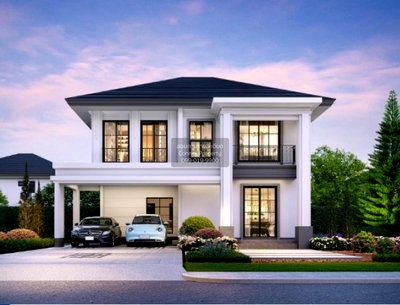 ขายบ้านเดี่ยว : ขายบ้าน  เศรษฐสิริ บางนา - สุวรรณภูมิ ราชาเทวะ บางพลี สมุทรปราการ CX-124991 ✅ ทักไลน์ @connexproperty ตอบทันที ทีมงานมืออาชีพ ✅