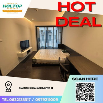 #Z4596💥 140269 🔥ให้เช่าคอนโด Siamese Gioia Sukhumvit 31
