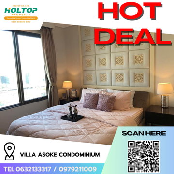 #R9339 🎉 160269 Condo for Rent: Villa Asoke Condominium