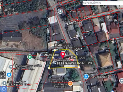 ขาย ที่ดิน ใกล้บิ๊กซีดอนจั่น 1 งาน 80 ตร.ว. (ID:273LS)