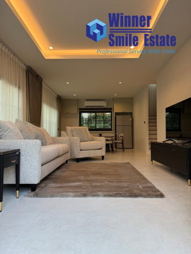 For Rent Setthasiri Bangna KM.10 | Sansiri Project luxury House extremely 4 Bed 4 Bathroom 247 sqm. Fully Furnished