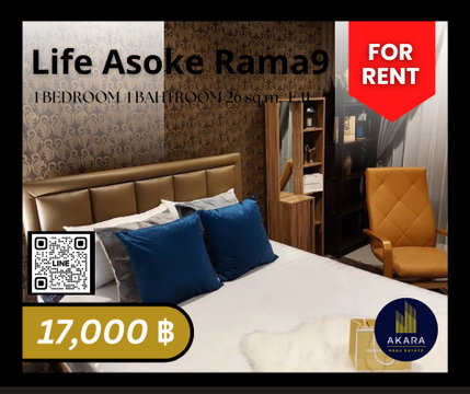 🟨🟨🟦🟦 [ ให้เช่า ] Life Asoke - RAMA9 🟦🟦🟨🟨 คลิ๊ก‼️ Akara Real Estate✅✅✅✅✅ "ตอบไว ทันใจ หลังการขายดีเยี่ยม"