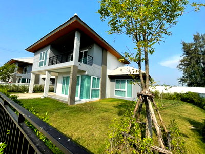 ขายบ้านเดี่ยว : ขายบ้านเดี่ยว หมู่บ้าน ดิ เอ็กซ์เทนโซ เลียบวารี หนองจอก Tel.099-998-3897