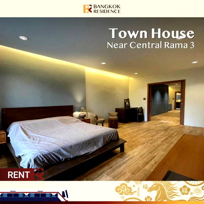 เช่าทาวน์โฮม ถนนสาธุประดิษฐ์ : Town House Near Central Rama 3 🏡 แต่งครบทั้งหลัง เข้าอยู่ได้ทันที ✨ 