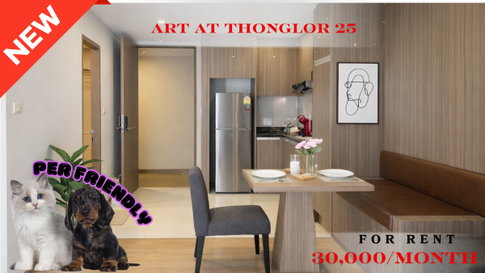 🍀🍀🍀 BEST DEAL 🌸 For Rent 📍 Art @ Thonglor 25 🐶🐱🔥 (Line: @rent2022) Great location, ready to move in Pet-friendly ✨ A10421