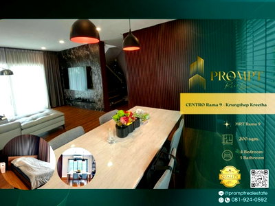 Houses for sale Bangkok : CD03468 - CENTRO Rama 9 - Krungthep Kreetha : Airport Rail Link