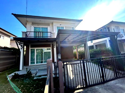บ้านเดี่ยวให้เช่า : 💥CP-10298💥ให้เช่า บ้านเดี่ยว 2 ชั้น หมู่บ้าน ภัสสร เทพารักษ์ - บางนา เฟอร์และเครื่องใช้ไฟฟ้าครบ พร้อมอยู่👉แอดไลน์ @rentbkk
