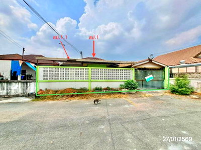 บ้านเดี่ยว ชลบุรี : บ้านเดี่ยว 52.9 ตร.วา ศรีราชา ชลบุรี 1.7M