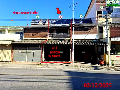 อาคารพาณิชย์ เทศบาลตำบลสันกำแพง : อาคารพาณิชย์ 22 ตร.วา สันกำแพง เชียงใหม่ 2.8M