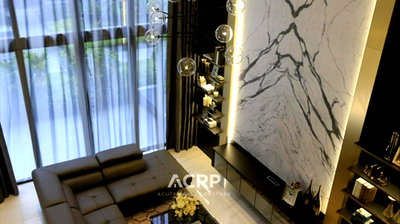 Townhouses for rent Thailand Cultural Centre  : For Rent: Luxury Pet-Friendly Townhome at Quarter 39, Phrom Phong
