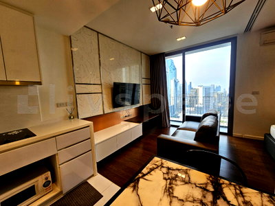 Condos for rent : ▚ LG141ツ For Rent: Nara 9 - 1BR 38.43sqm 🏙️✨ High Floor with Stunning View, Cool Side (Not Hot), Extra Built-in Storage, Move-in Ready!