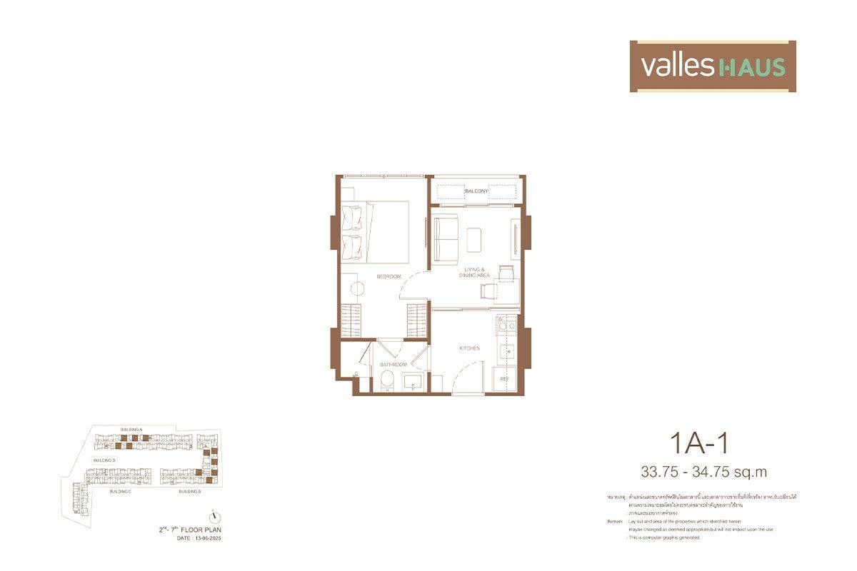 รูป คอนโด 1 ห้องนอน ขาย ใน Valles HAUS ชั้น 7 ใกล้ BTS อ่อนนุช (ID 2277259) - รูปที่ 13/13