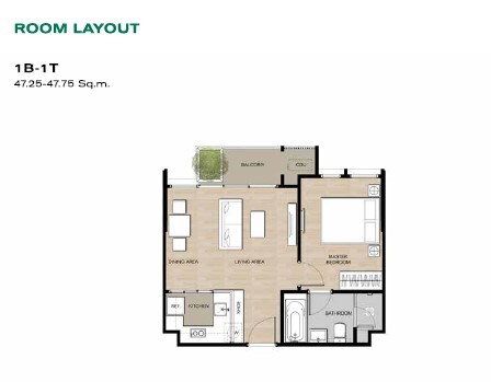 รูป 🚨โอกาสเดียวในตอนนี้! Mori Haus อ่อนนุช ขาย 1 ห้องนอนวิวสวน ขนาดใหญ่ ใกล้ Habito - U1409218 - รูปที่ 6/6
