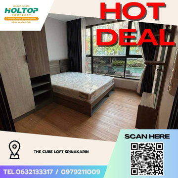 #Z4710💥 190269🔥ให้เช่าคอนโด The Cube Loft Srinakarin