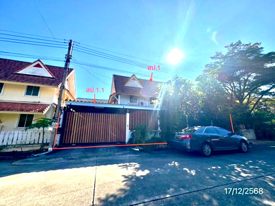 บ้านเดี่ยว ถนนรังสิต-นครนายก : บ้านเดี่ยว 54 ตร.วา เก้าพอเพียง ธัญบุรี ปทุมธานี 1.8M