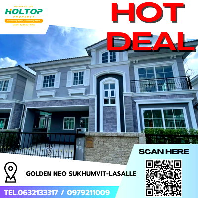 เช่าบ้านเดี่ยว สมุทรปราการ : #R9353 🎉 210269 ให้เช่าบ้าน Golden Neo Sukhumvit-LaSalle 
