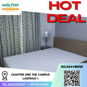 #R9352 🎉 210269 ให้เช่าคอนโด Chapter One The Campus Ladprao 1 