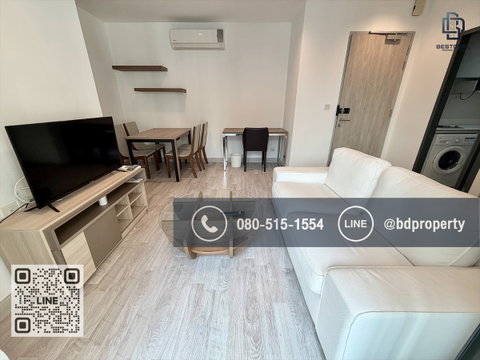 Bestdeal ขายด่วน 2 ห้องนอนขนาด 46 sqm.ขายเพียง 5.8 ล้านเท่านั้น ตกแต่งสวย เฟอร์ครบ ใกล้MRT และ เซ็นทรัลพระราม 9 เพียง 80 ม.