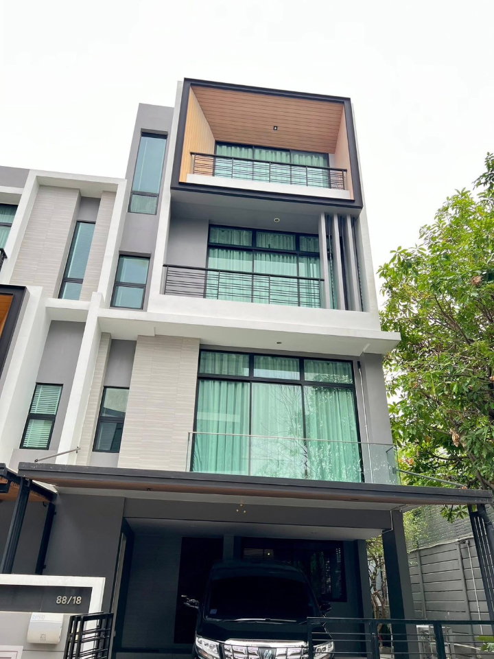 ทาวน์โฮมให้เช่า : #A12450 ✅ 21/2/69  ให้เช่าทาวน์โฮม 3.5 ชั้น Nirvana Define Srinakarin-Rama 9📲📢สอบถาม ld line @condoboy