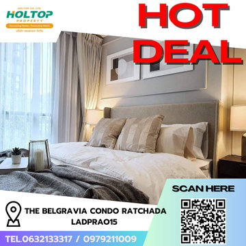#R9391 🎉 230269 ให้เช่าคอนโด The Belgravia Condo Ratchada Ladprao15