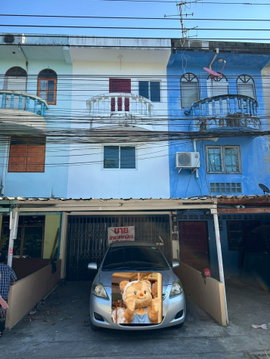 ขายตึกแถวอาพาคารพาณิชย์แถวหนองจอกเหมาะทำออฟิศ คลังเก็บของขาดย่อม 19 ตร.ว. 3 ชั้น