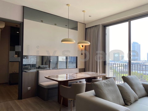 ▚ LG190ツ ให้เช่า: Rhythm Charoenkrung Pavillion 3BR 136ตรม. 130K🏙️✨ ห้องพึ่งว่างแต่งสวย วิวแม่น้ำ มีห้องเมด ตึกใหม่ห้องหายาก!