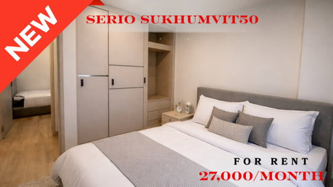🍀🍀🍀 Exclusive Unit 🔥ให้เช่า📌เซอริโอ้ สุขุมวิท 50 🌸(Line:@rent2022)ห้องสวย พร้อมเข้าอยู่✨A10671