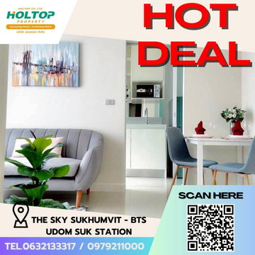 #E010 🎉250269 Condo for Rent: The Sky Sukhumvit - BTS Udom Suk Station