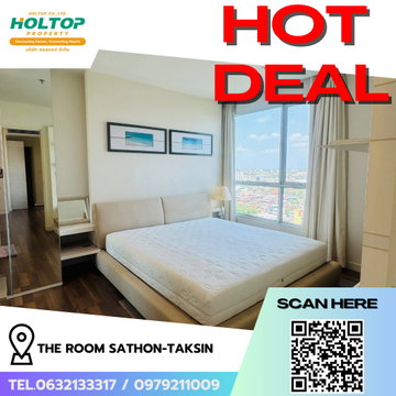 #R9433  🎉 250269 ให้เช่าคอนโด The Room Sathon-Taksin