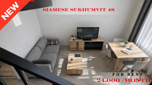 🍀🍀🍀 Rare Unit 🔥🔥 📍 For Rent: Siamese Sukhumvit 48 (Line: @rent2022) ✨ Ready to move in 🔖 Property Code: A10762