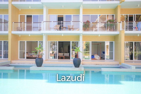 คอนโด 2 ห้องนอน 2 ห้องน้ำ มีทางลงสระส่วนตัว - บ้านเพลินทะเล ชะอำ
