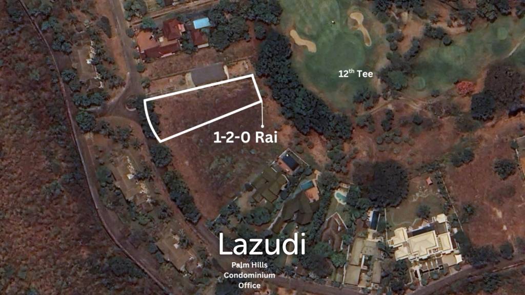 รูป ที่ดิน 1 ไร่ 2 งาน ทำเลเยี่ยมติดสนามกอล์ม Palm Hills วิวเขา - รูปที่ 1/9