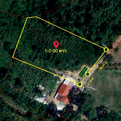 Land for sale Hui Yai Road  : Land 1 Rai 2 Ngan for Sale in Huai Yai Pattaya