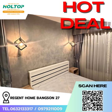 #R9453 🎉 280269 ให้เช่าคอนโด Regent Home Bangson 27 