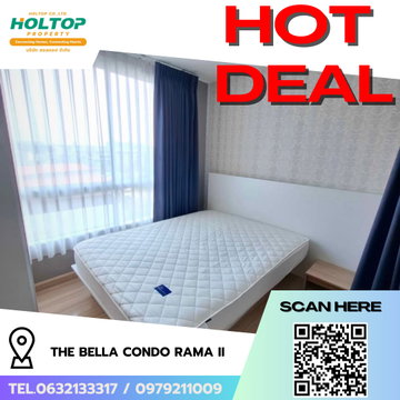 #R9449 🎉 280269 ให้เช่าคอนโด The Bella Condo Rama II 