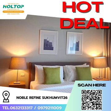 #R9479 🎉 010369 ให้เช่าคอนโด  Noble Refine Sukhumvit26 