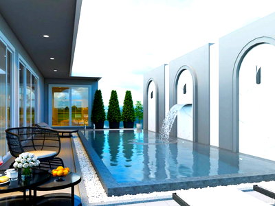 Houses for sale Central Si Racha : Luxury Pool Villa 4 Bedroom for Sale in Si Racha