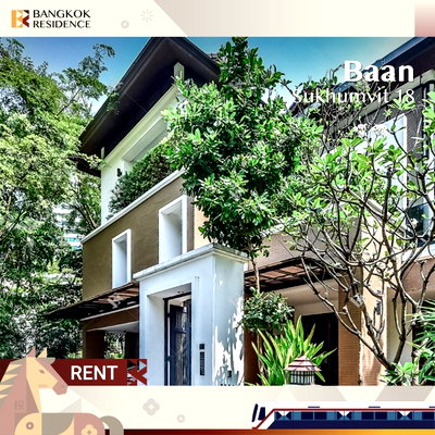 Houses for rent DONKI Mall Thonglor   :  Elegant Classic Style House 💎Elegant classic home, spacious & private in central Sukhumvit🍃 