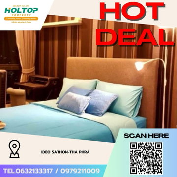 #Z4797💥 020369 🔥ให้เช่าคอนโด Ideo Sathon-Tha Phra