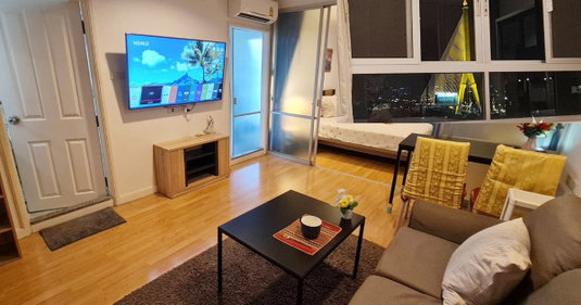 รูปภาพ For rent Lumpini place rama 8 fully Furnished Electric Srove, Washing Machine Tel. 092-345-2919
