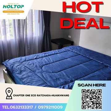 Z4826💥 040369 🔥 Condo for Rent: Chapter One Eco Ratchada-HuaiKhwang